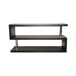 AMX - TV Stand, 48 '' x 14''x 24 '', Black Wood Pattern