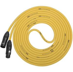 LyxPro 3 Feet XLR Microphone Cable Balanced Male to Female 3 Pin Mic Cord for Powered Speakers Audio Interface Professional Pro Audio Performance and Recording Devices - Yellow