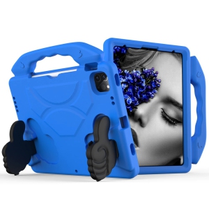 Silicone Shockproof Child Kids Stand Case Kickstand Cover for iPad 10.2" 7th 8th 9th Gen. Air 3rd Gen. iPad Pro 10.5", Blue