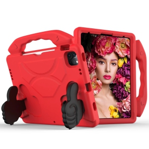 Silicone Shockproof Child Kids Stand Case Kickstand Cover for iPad 10.2" 7th 8th 9th Gen. Air 3rd Gen. iPad Pro 10.5", Red