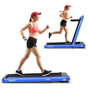 Gymax 2 in 1 Folding Treadmill 4.75HP Running Machine w/ APP & Remote Control