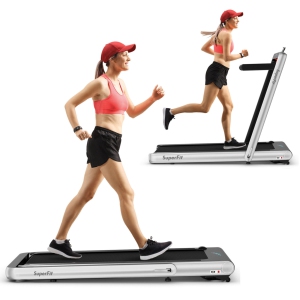 Gymax 2 in 1 Folding Treadmill 4.75HP Running Machine w/ APP & Remote Control