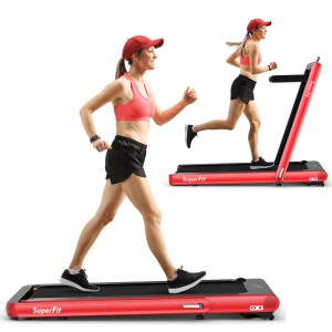 Gymax 2 in 1 Folding Treadmill 4.75HP Running Machine w/ APP & Remote Control