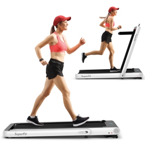 Gymax 2 in 1 Folding Treadmill 4.75HP Running Machine w/ APP & Remote Control