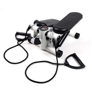 WINGOMART Adjustable Stair Stepper Exercise Equipment Step Machine Twisting Action Portable Hydraulic Cylinder with Resistance Band