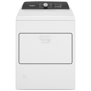 Whirlpool 7 Cu. Ft. Gas Dryer with Moisture Sensing, Wrinkle Prevent & 11 Drying Cycles (WGD5010LW) - White