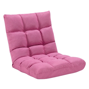 Costway Adjustable 14-Position Floor Chair Folding Lazy Gaming Sofa Lounge Chair