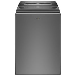 Whirlpool 6.0 Cu. Ft. (IEC) Top Load Agitator Washer with Deep Water Wash, Load & Go, and Wi-Fi - Energy Star (WTW8127LC) - Chrome Shadow