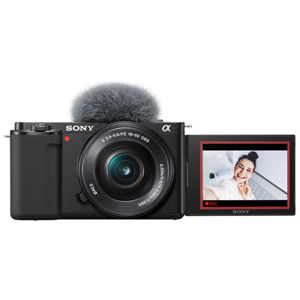 Appareil photo sans miroir Sony Alpha ZV-E10 APS-C avec kit d'objectif 16-50mm - Noir