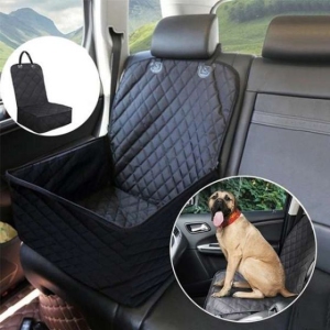 ISTAR Dog Front Seat Cover for Cars, 100% Waterproof Nonslip Pet Car Seat Protector, Quilted & Durable Padded Dog Seat Covers for Cars, Trucks & SUVs
