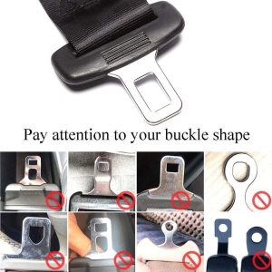 Car Seat Belt Buckle Clip Extender Safety Stopper Plugs Fits Locking Tongue  Width 21mm