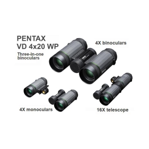 Pentax VD 4x20 WP 3-in-1 Binocular