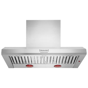 KitchenAid 48" Wall Mount Chimney Range Hood (KVWC958KSS) - Stainless Steel