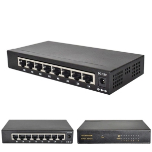 ISTAR 8-Port Gigabit Ethernet Unmanaged Switch For Home Network Hub, Office Ethernet Splitter, Plug-and-Play, Silent Operation, Desktop or Wall Mount