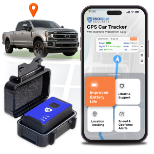 Brickhouse GPS Tracker for Vehicles - Spark Nano 7 Car Tracker Device w/Magnetic Waterproof Case - Hidden Real-Time 4G LTE Vehicle Finder for Kids assets - Subscription Required