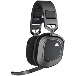 Corsair HS80 RGB Wireless Gaming Headset with Microphone for PC / PS4 / PS5 / Nintendo Switch - Carbon