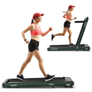 Gymax 2 in 1 Folding Treadmill 4.75HP Running Machine w/ APP & Remote Control