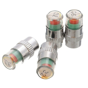 Car Tire Pressure Monitor Valve Warning Cap Sensor Indicator Eye Alert Caps