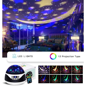 ISTAR Stars Night Light Projector with Timer & Music, Remote