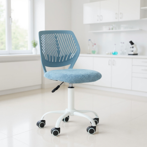 HOMY CASA Racing Style Faux Leather Gaming Chair High Back Swivel Executive Chair Blue