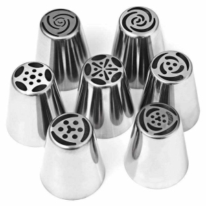 Russian Tulip Piping Set 14 Pieces Decorating Kit 12 Icing Tips Coupler & Bag CA