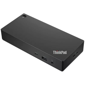 Lenovo ThinkPad 4K Ultra HD Universal USB-C Dock w/ 2x Display Port, 1x HDMI Port (Support up to 3 Monitors) (2022 model)