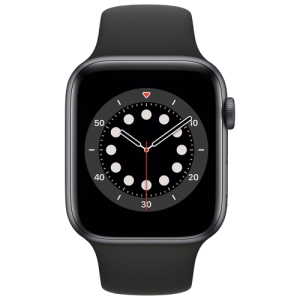 Apple Watch Series 6 (GPS + Cellular) 44mm Space Grey Aluminum Case with  Black Sport Band - New | Best Buy Canada