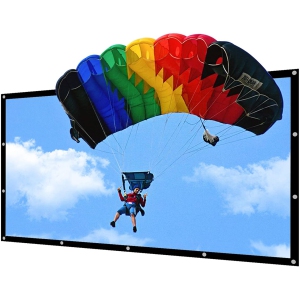 NIERBO 150inch(337x194cm) Portable Projector Screen Outdoor Movie Screen for Projection for Home Theater