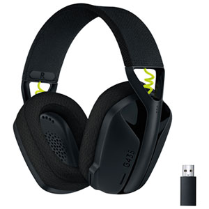Logitech G435 LIGHTSPEED Bluetooth Wireless Gaming Headset for PC / PS4 / PS5 / Nintendo Switch - Black
