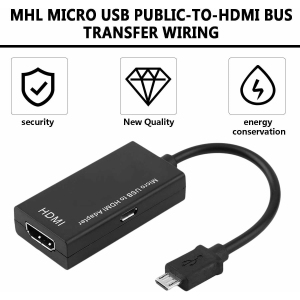 Mini Micro USB to HDMI Adapter Converter Cable Male to Female HDMI