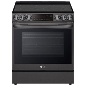 LG 30" Convection Slide-In Electric Air Fry Range (LSEL6335D) - Black - Open Box - Perfect Condition