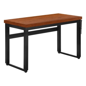 Computer Desk Standing Adjustable 48"L Work Laptop Metal Brown