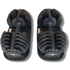 Gym Army - Adjustable Dumbbells | 5lbs - 52.5lbs | Home Gym Equipment Dumbells (Sold as a Pair - 2 Year Warranty)