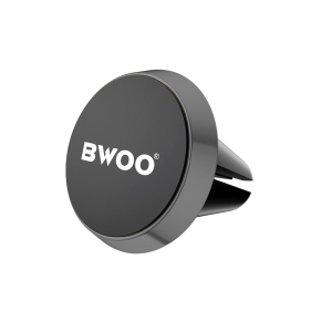 BWOO - Magnetic Car Vent Hatch Phone Holder, 360 Degree Rotation, Black