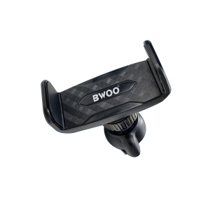 BWOO - Universal Car Vent Hatch Phone Holder, 360 Degree Rotation, Black