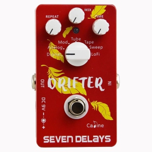 Caline CP-37 Seven Delays Multi-Delay Electric/Acoustic Guitar Pedal