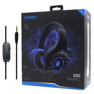 MKL Innovations® Gaming Stereo Headphones with Noise Canceling, Mic, 3.5 mm adapter- Blue Color