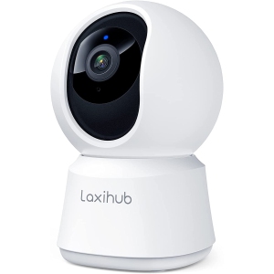 360° Indoor Security Camera, P2 1080P WiFi Home Camera for Baby/Pet/Nanny, Pan/Tilt, Motion Detection, 2-Way Audio, Night Vision, Works with Alexa & Google Assistant