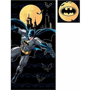 Batman Bath Towel and Wash Cloth Set 2 Pieces Multicolor Bath Set for Kids