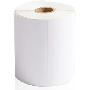 MotionGrey 1 Pack 4x6 Direct Thermal Shipping Labels 500 Labels/Roll, White Permanent Adhesive, Compatible with Rollo Zebra Printers for UPS FedEx Canada Post