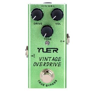 YUER Vintage Overdrive Electric Guitar Effects Pedal Mini True Bypass ✅ New