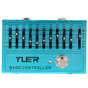 YUER Band Controller 10 Band EQ Electric Guitar Effect Pedal True Bypass ✅New