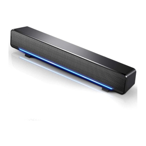 Soundbar USB Powered Sound Bar Speakers for Computer Desktop Laptop PC Black - axGear