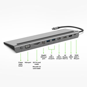 belkin ドッキングステーション USB-C 11-in-1 Pro 11-in-1 Pro GaN USB-C ドッキングステーション（150W） | Belkin JP