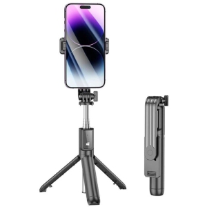 Selfie Stick Tripod & Wireless Bluetooth Remote Extendable Monopod Aluminum Alloy Rotation for Live Stream Tiktok
