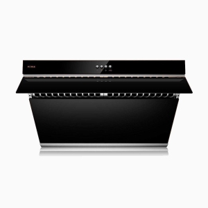 FOTILE JQG7502 30" Range Hood Unique Side-Draft Design for Under Cabinet or Wall Mount Modern Kitchen Vent Hood Powerful Motor LED Lights Mechanical Buttons Cooktop Bundle