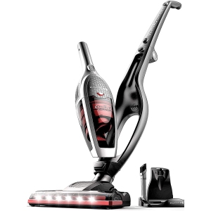 ROOMIE TEC Vincent Cordless Bagless 2-in-1 Stick Vacuum for Multi-Surface with 23 min Runtime, 6 LED Lights, Charging Base, Crevice Tool