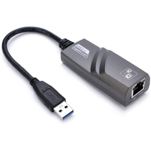 USB to Ethernet Adapter for Laptop PC Gigabit USB 3.0 to 10 100 1000 Mbps Network Adapter USB A to RJ45 Wired LAN Adapter Compatible with Windows 7/8/10