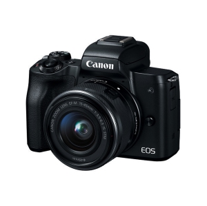 Canon EOS M50 Mirrorless Digital Camera - Black with 15-45mm Lens (International Model)