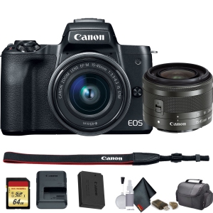 Canon EOS M50 Mirrorless Digital Camera with 15-45mm Lens